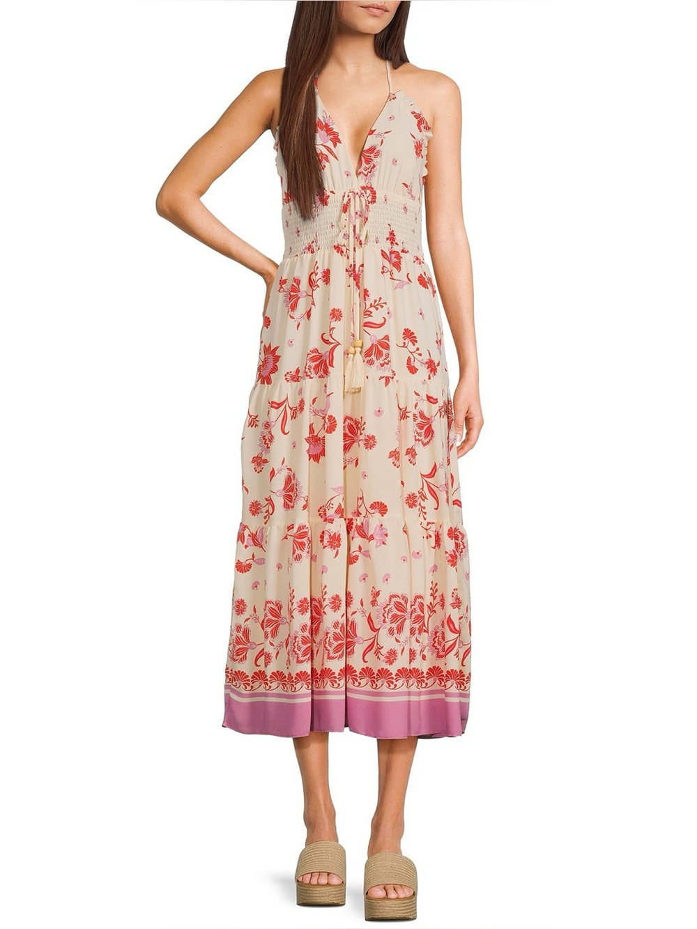 NWOT Chelsea and Violet Boho Maxi Halter Dress